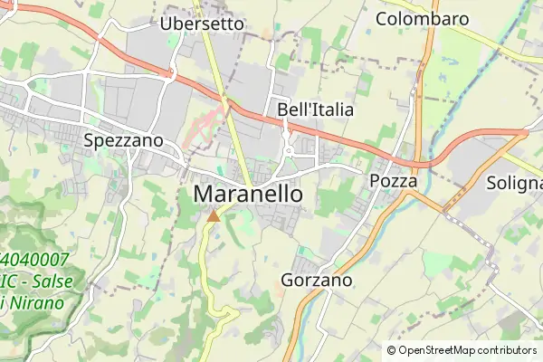 Mapa Maranello