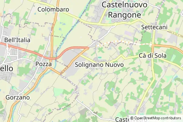 Mapa Solignano Nuovo