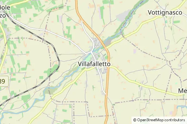 Mapa Villafalletto