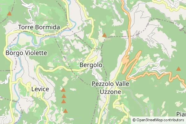 Mapa Bergolo