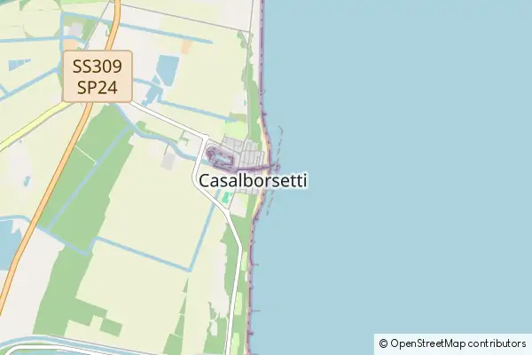 Mapa Casal Borsetti