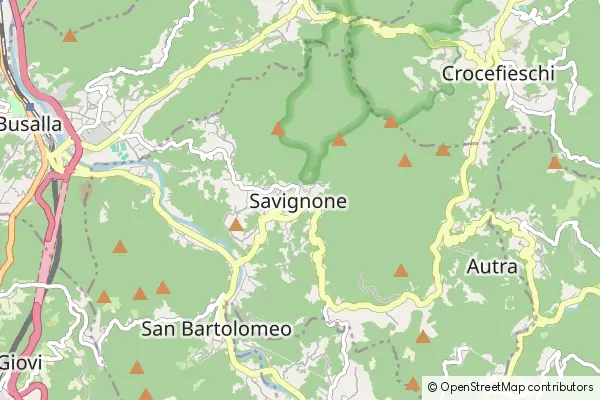 Mapa Savignone