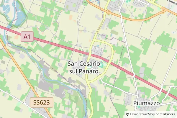 Mapa San Cesario sul Panaro