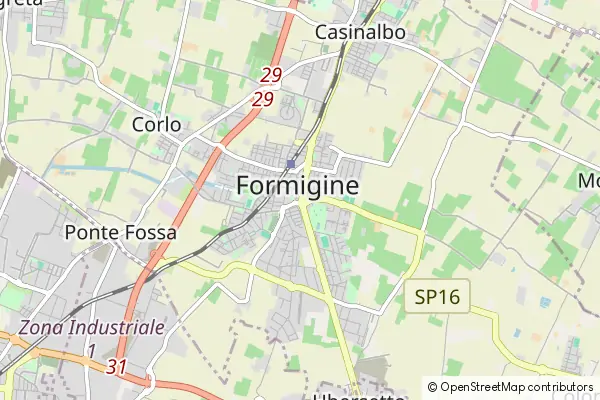 Mapa Formigine