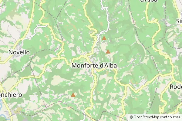 Mapa Monforte d'Alba