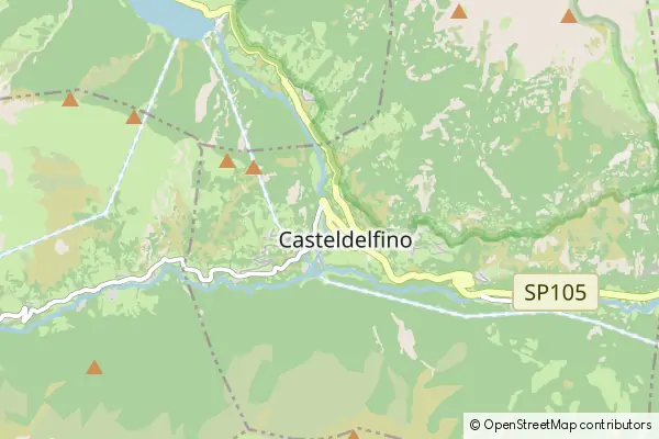 Mapa Casteldelfino