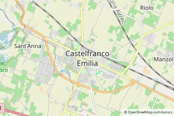 Mapa Castelfranco Emilia