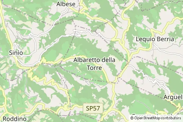 Mapa Albaretto della Torre