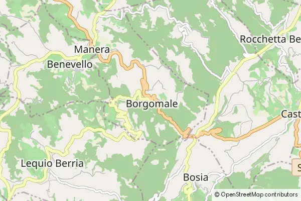 Mapa Borgomale