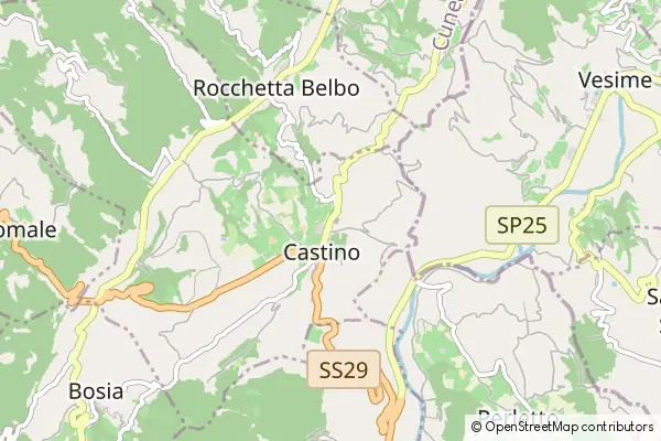 Mapa Castino