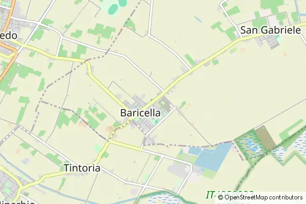 Mapa Baricella