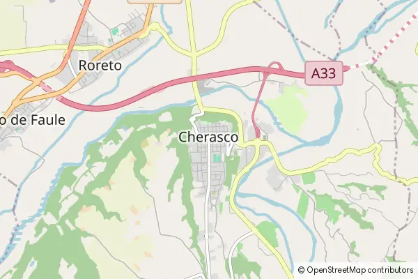 Mapa Cherasco