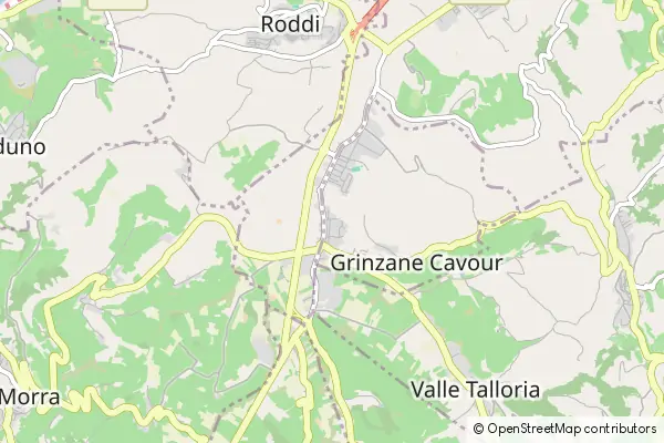 Mapa Grinzane Cavour