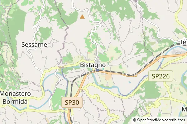 Mapa Bistagno