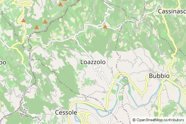 Mapa Loazzolo