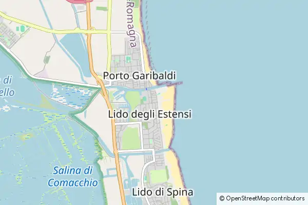 Mapa Lido degli Estensi