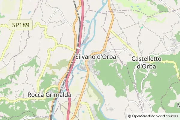 Mapa Silvano d'Orba