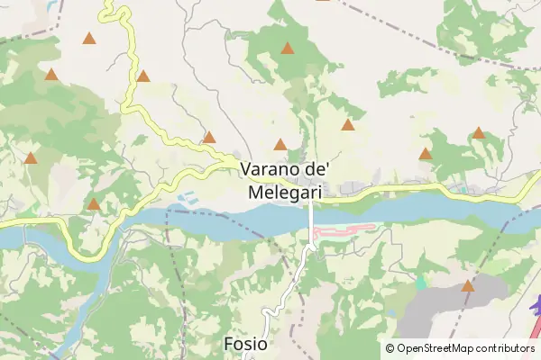 Mapa Varano de' Melegari