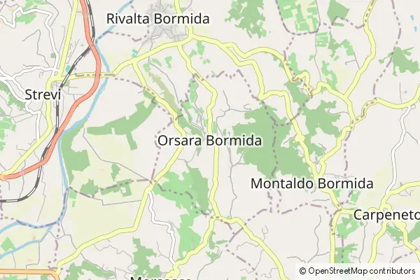 Mapa Orsara Bormida