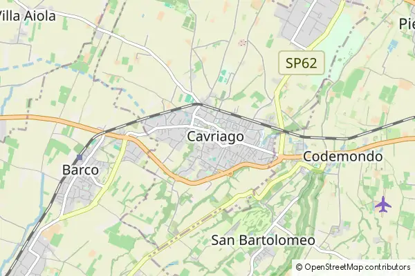 Mapa Cavriago