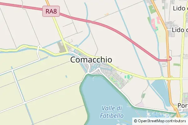 Mapa Comacchio