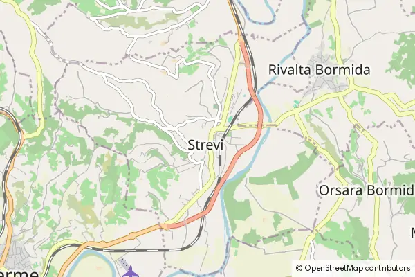 Mapa Strevi