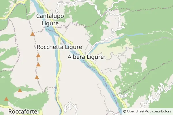 Mapa Albera Ligure