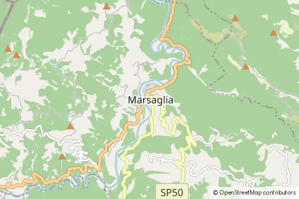 Mapa Corte Brugnatella