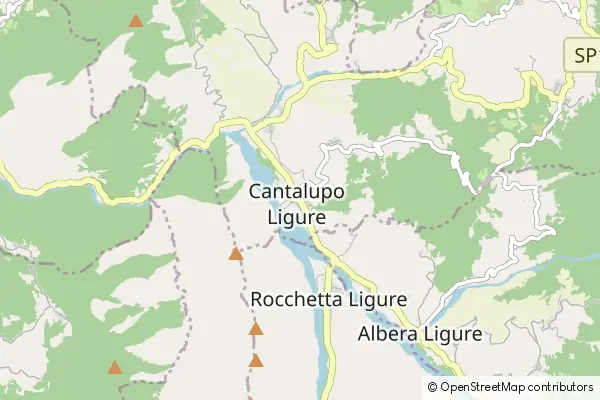 Mapa Cantalupo Ligure