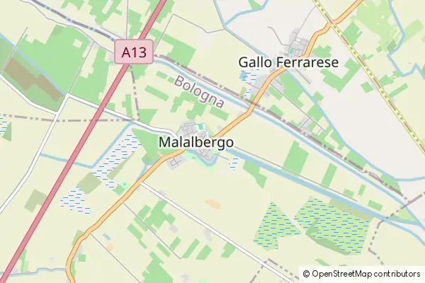 Mapa Malalbergo