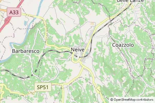 Mapa Neive