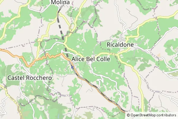 Mapa Alice Bel Colle