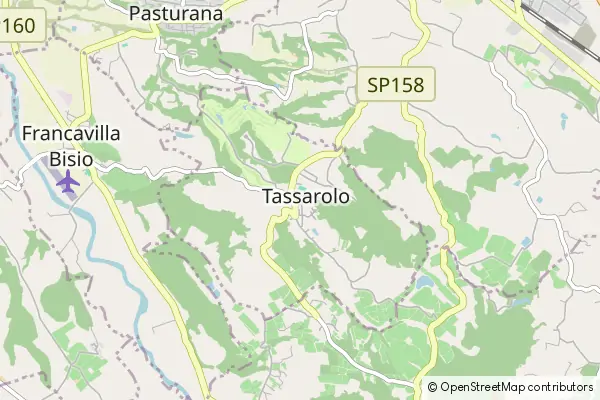 Mapa Tassarolo