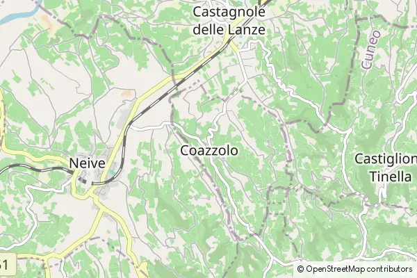 Mapa Coazzolo