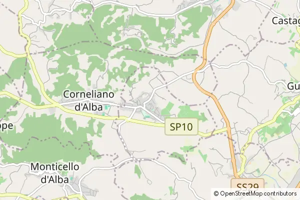 Mapa Piobesi d'Alba