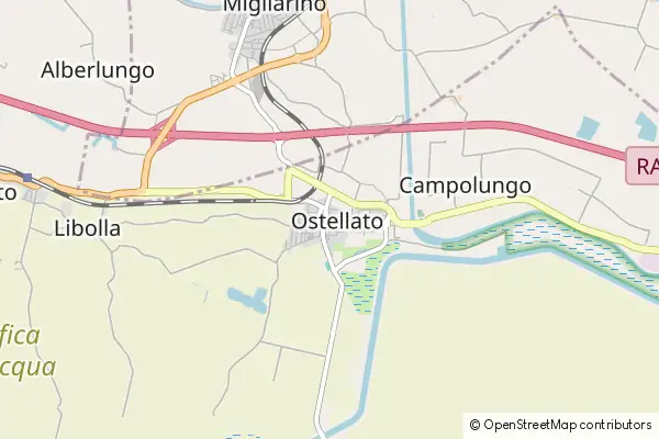 Mapa Ostellato