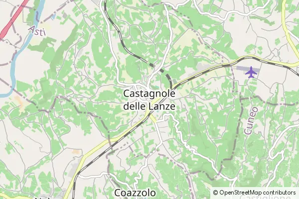 Mapa Castagnole Lanze