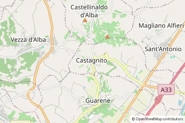 Mapa Castagnito