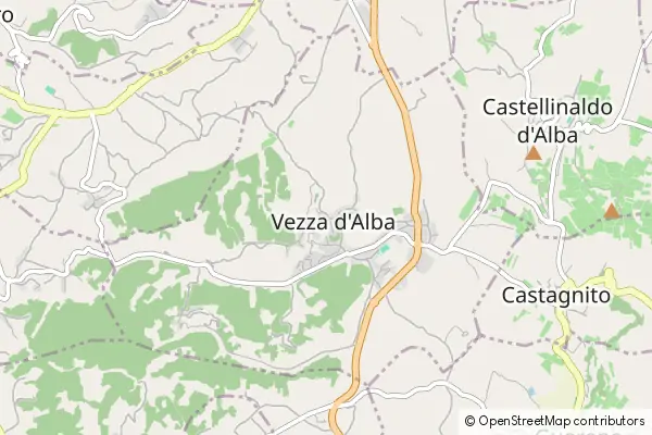 Mapa Vezza d'Alba