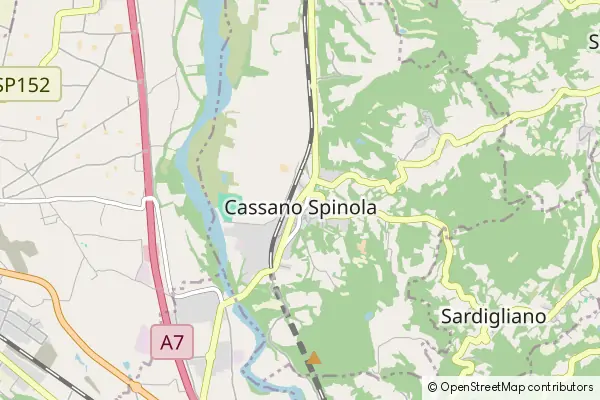 Mapa Cassano Spinola