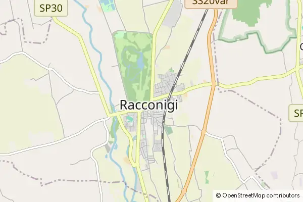 Mapa Racconigi