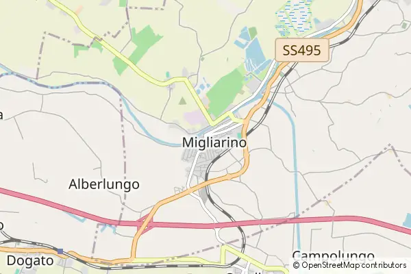 Mapa Migliarino