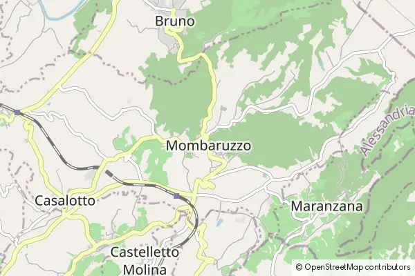 Mapa Mombaruzzo