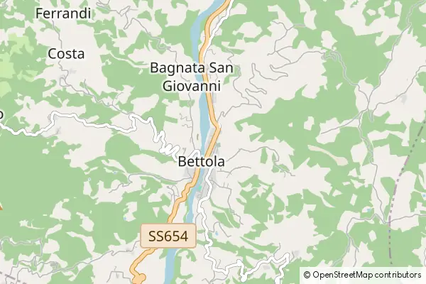 Mapa Bettola