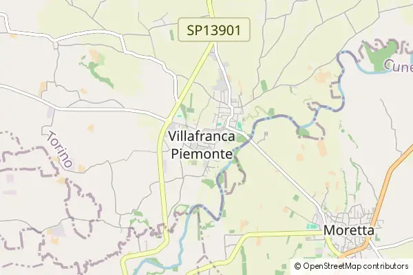 Mapa Villafranca Piemonte