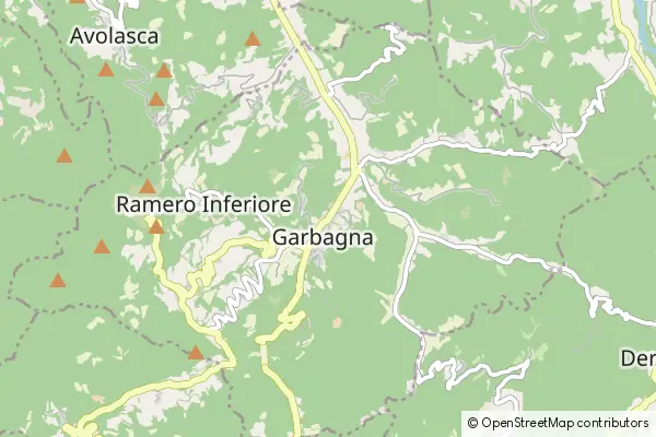 Mapa Garbagna