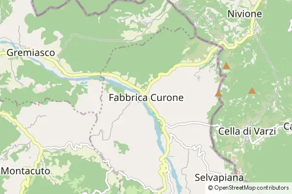 Mapa Fabbrica Curone