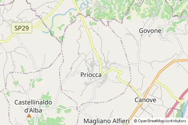 Mapa Priocca