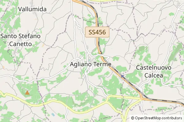 Mapa Agliano Terme