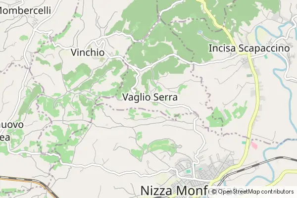 Mapa Vaglio Serra